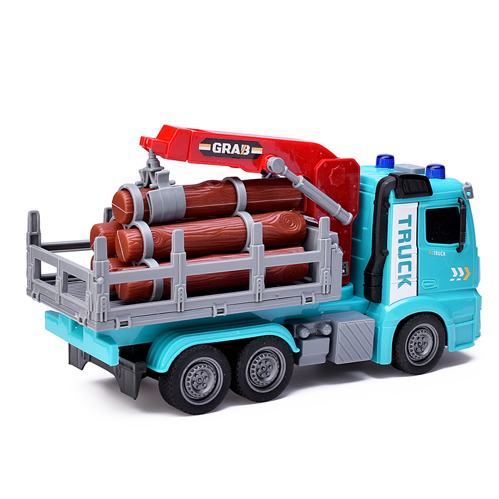 Машина ZH813-11 "Лесовоз" на батарейках, в коробке