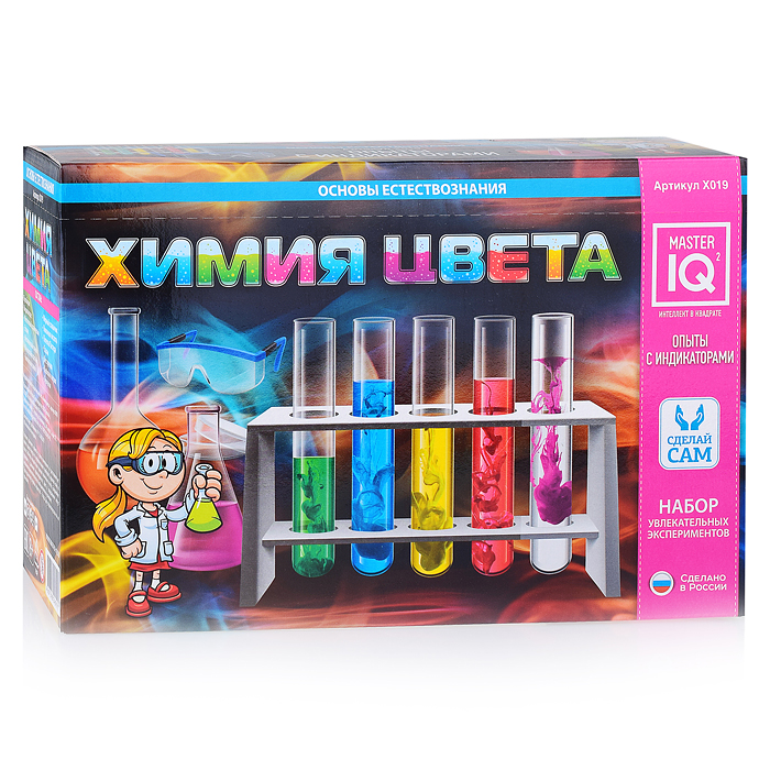 Фото к товару Набор для экспериментов "Химия Цвета" Набор для экспериментов "Химия Цвета"