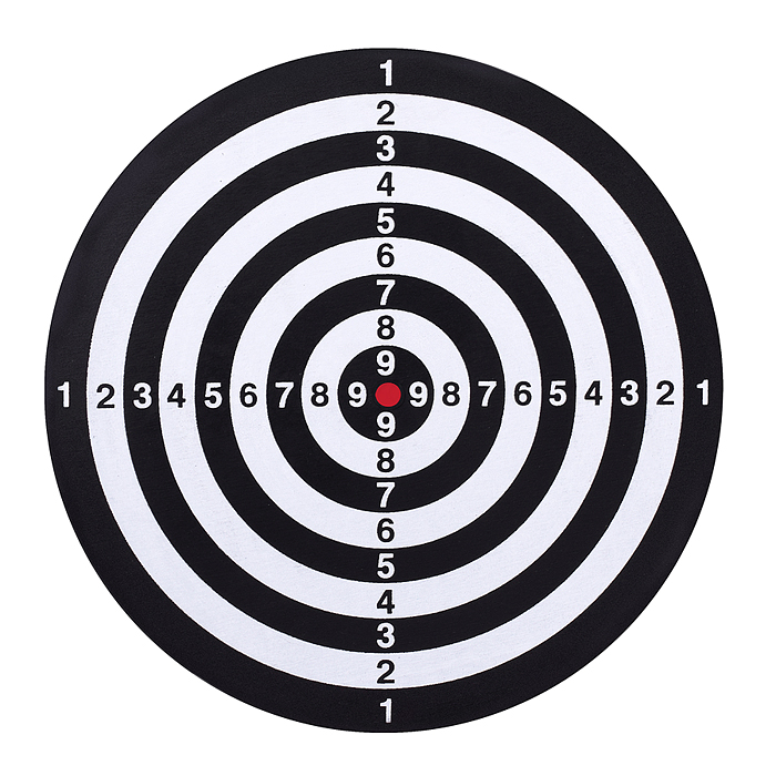 Дартс двусторонний с дротиками 17 "Точно в цель!"