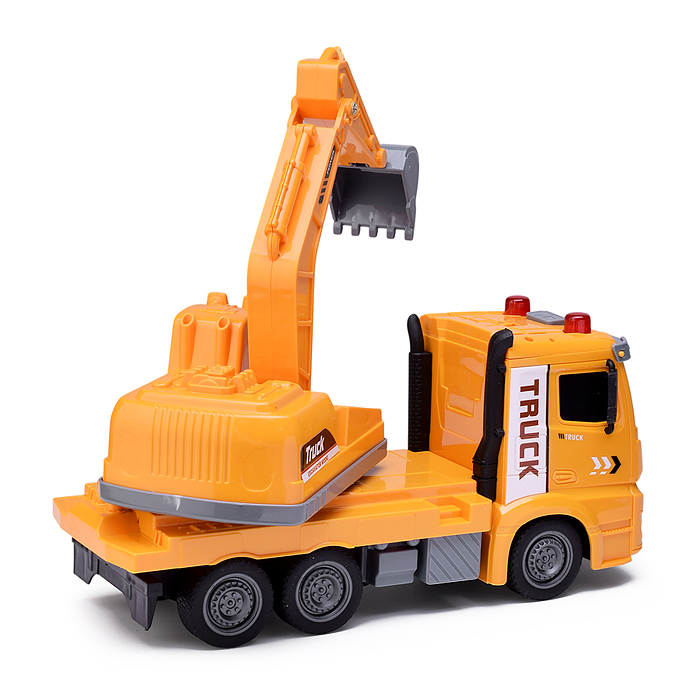 Машина ZH813-3 "Автокран" с ковшом, на батарейках, в коробке