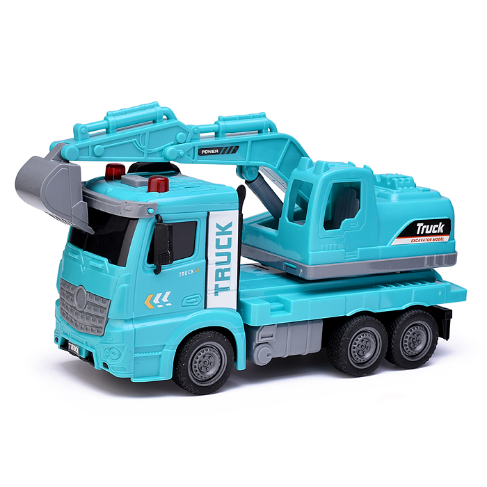 Машина ZH813-3 "Автокран" с ковшом, на батарейках, в коробке