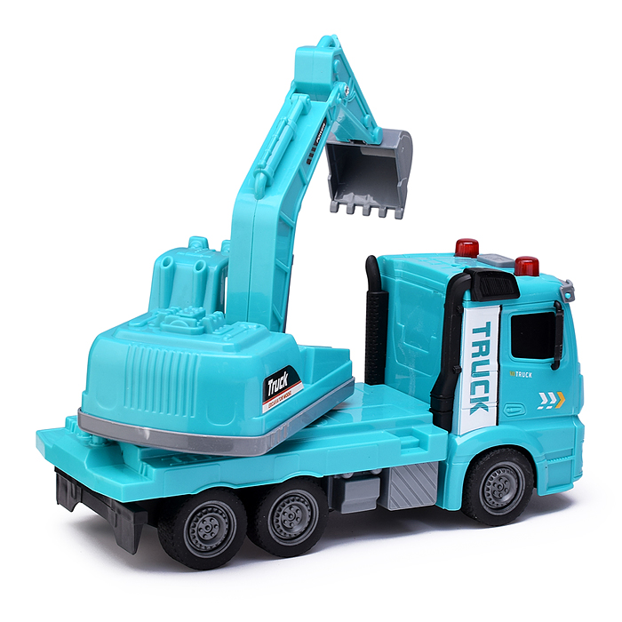 Машина ZH813-3 "Автокран" с ковшом, на батарейках, в коробке