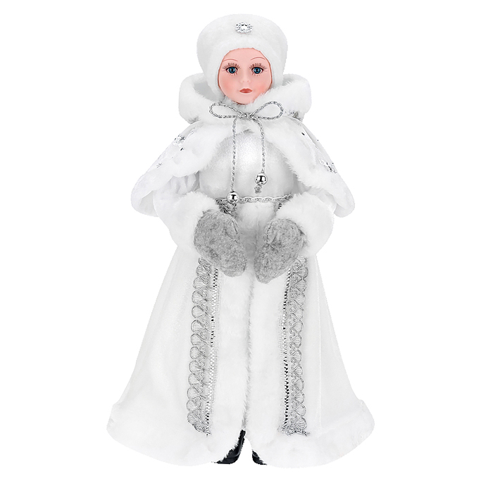 Сувенир "Внучка Деда Мороза" в белой шубке, 40 см. Сувенир "Внучка Деда Мороза" в белой шубке, 40 см.