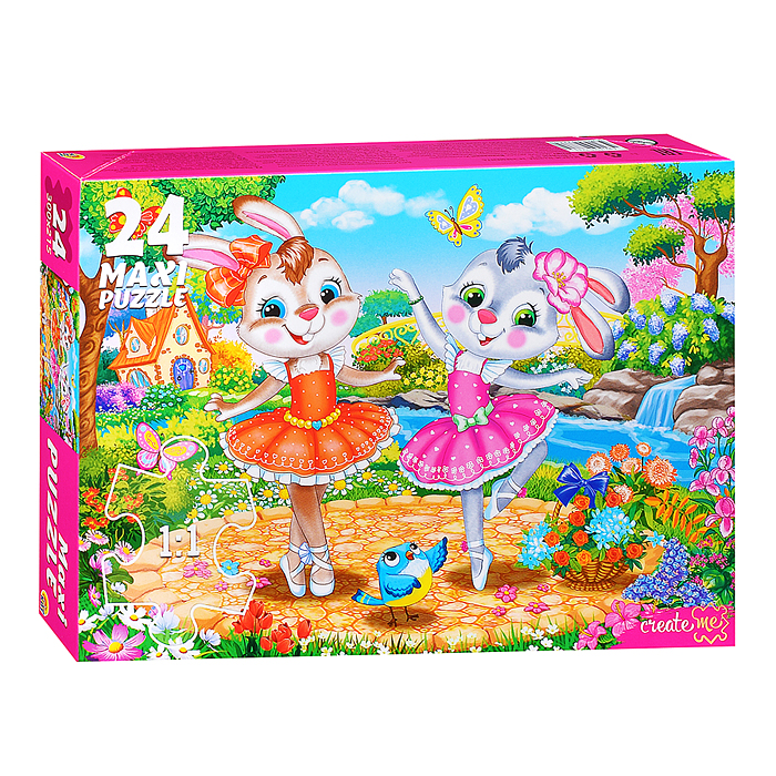 Макси-пазлы 24 "Зайчики" №8