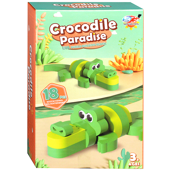 Конструктор SY1063 "Крокодил" (18 дет.) в коробке Конструктор SY1063 "Крокодил" (18 дет.) в коробке