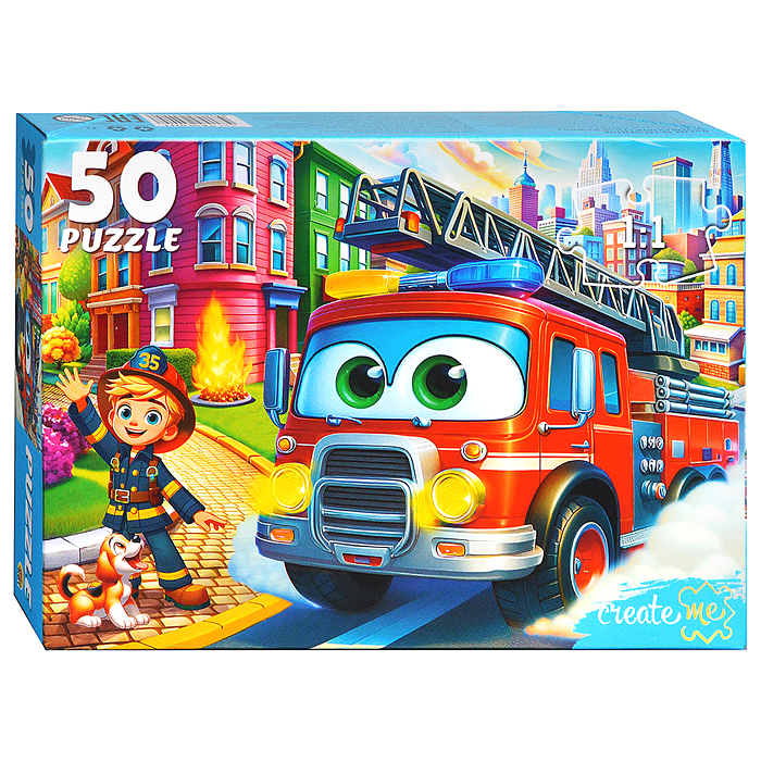 Пазлы 50 "Большая Пожарная машина"
