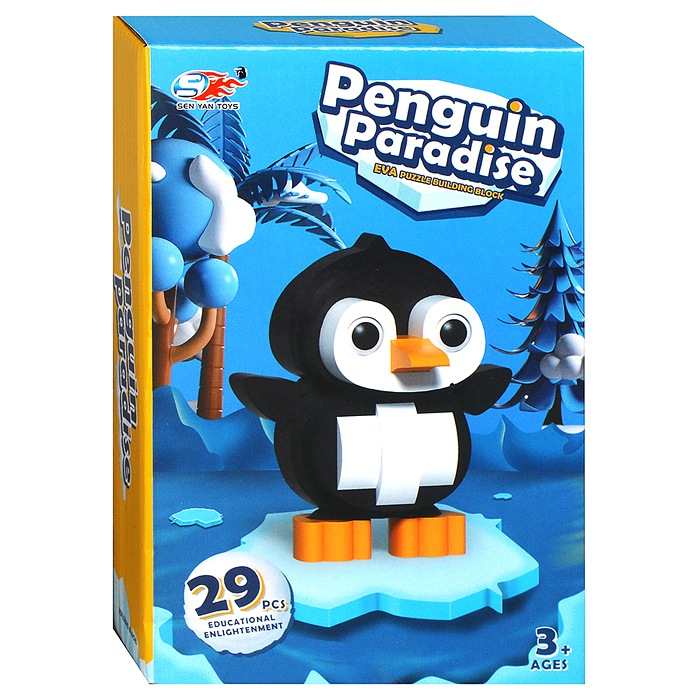 Конструктор SY1062 "Пингвинчик" (29 дет.) в коробке Конструктор SY1062 "Пингвинчик" (29 дет.) в коробке