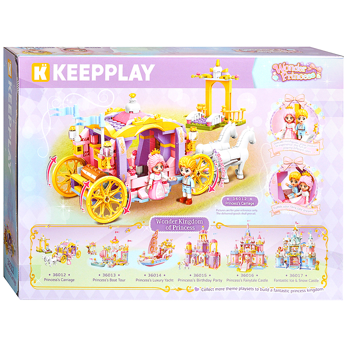 Фото к товару Конструктор 36012 "Карета принцессы" (374 дет.) Конструктор 36012 "Карета принцессы" (374 дет.)