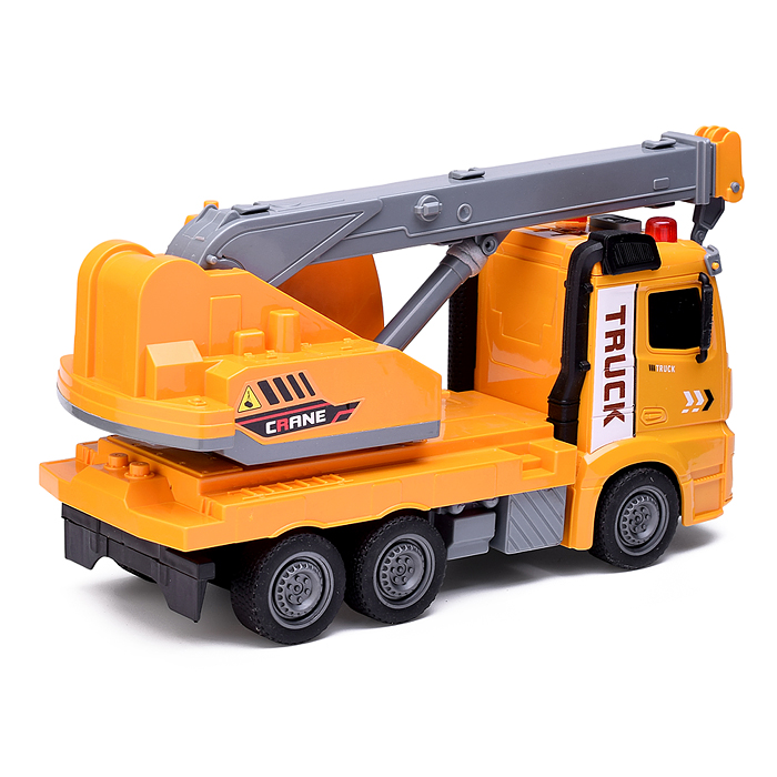 Машина ZH813-4 "Автокран" на батарейках, в коробке