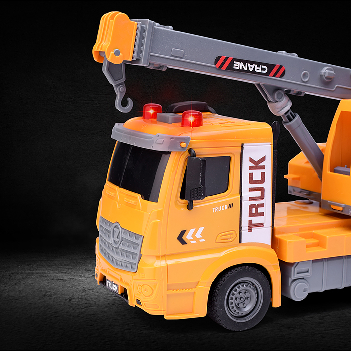 Машина ZH813-4 "Автокран" на батарейках, в коробке