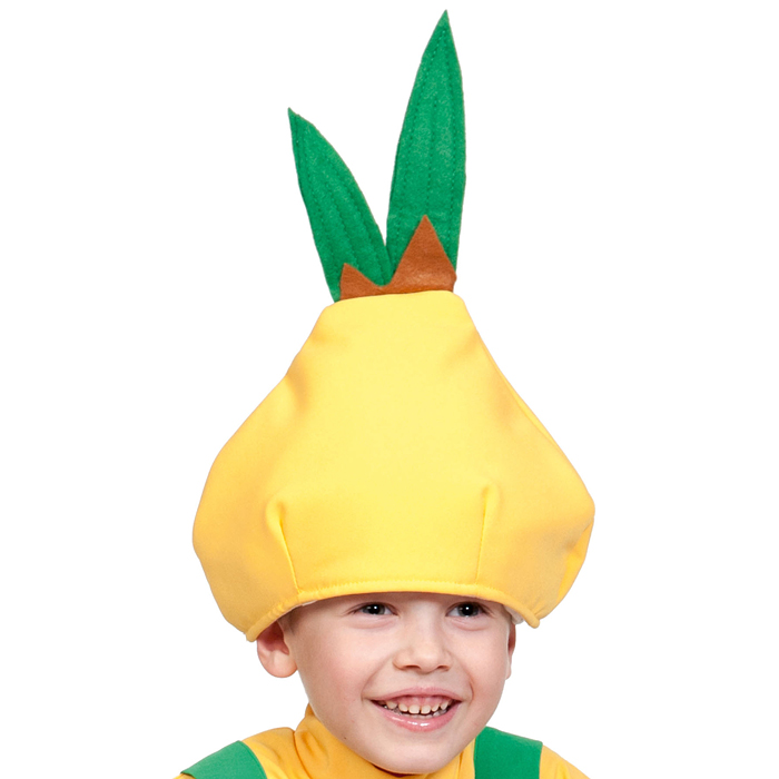 Головной убор швейный "Шапка детская "Лук Чипполино" р. 52-54 Головной убор швейный "Шапка детская "Лук Чипполино" р. 52-54