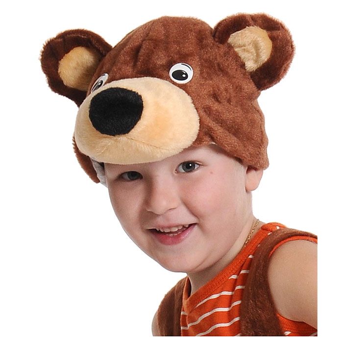 Головной убор швейный "Шапка детская "Мишка бурый" р. 52-54 Головной убор швейный "Шапка детская "Мишка бурый" р. 52-54