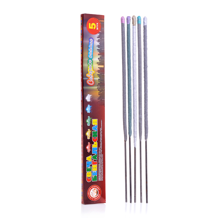 Бенгальская свеча 300мм. "Северное сияние" 1/36/5 Бенгальская свеча 300мм. "Северное сияние" 1/36/5