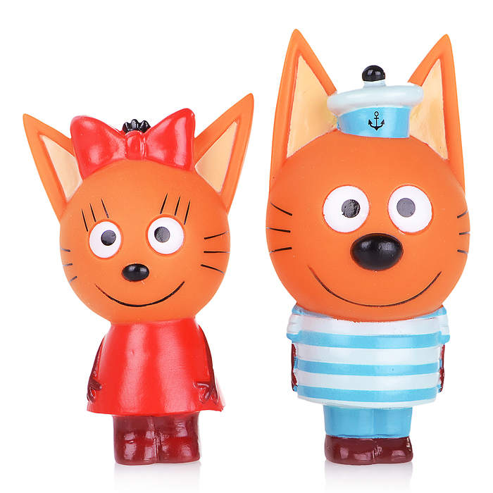 Игрушка для ванны "Три Кота" (Карамелька и Коржик) в сетке Игрушка для ванны "Три Кота" (Карамелька и Коржик) в сетке