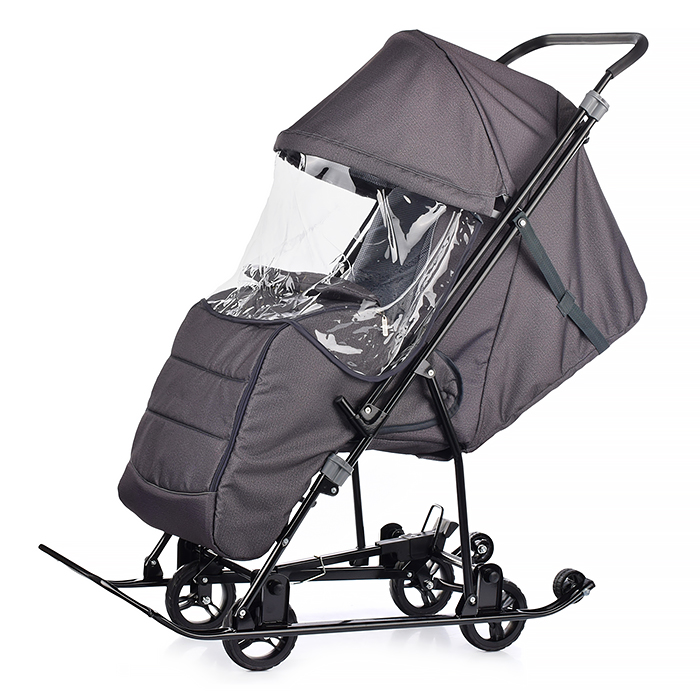 Санки-коляска Снежинка универсал-1 (серебро) Санки-коляска Снежинка универсал-1 (серебро)