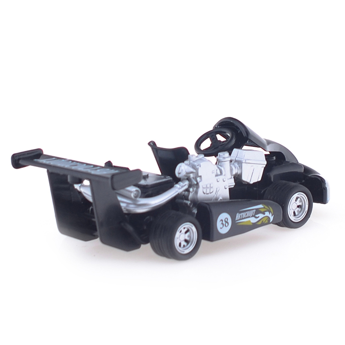 Модель металл. Картинг, 13 см,(звук, асоотри.) инерц, в коробке