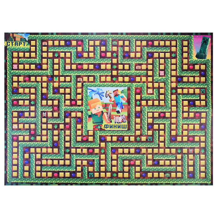 Фото к товару Настольная игра-ходилка "Мой мир в лабиринте" Настольная игра-ходилка "Мой мир в лабиринте"