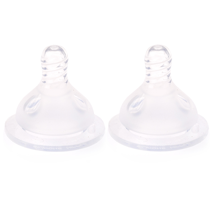 Комплект силиконовых сосок "Baby Flow" (широкое горло), размер М