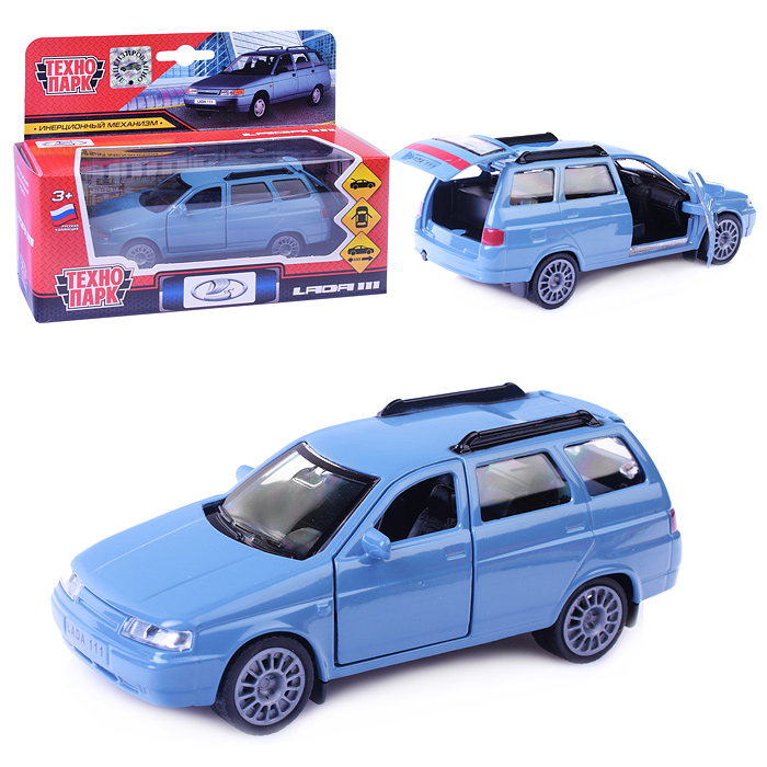 Машина металл LADA 111, 12 см, (двери, багаж., голуб.,) инерц., в коробке Машина металл LADA 111, 12 см, (двери, багаж., голуб.,) инерц., в коробке