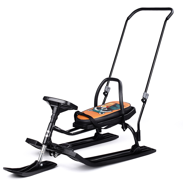 Игрушка Снегокат детский 140 "Go Go" классический c П-образным толкателем (Ice raccoon)