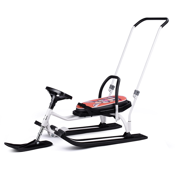 Игрушка Снегокат детский 140 "Go Go" классический c П-образным толкателем (Ice rabbit)