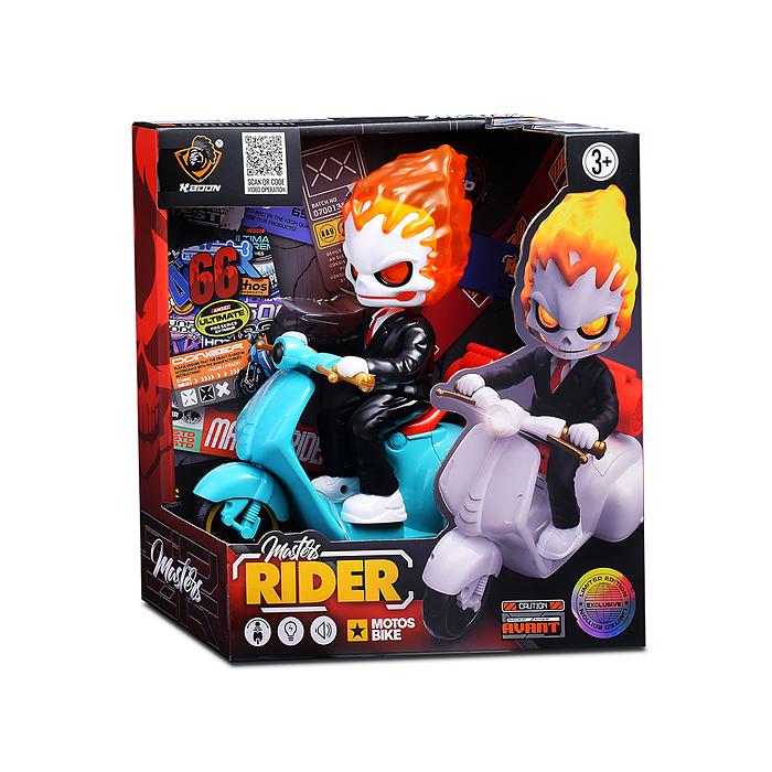 Фото к товару Мотоцикл T35 "Ночной гонщик" в коробке Мотоцикл T35 "Ночной гонщик" в коробке