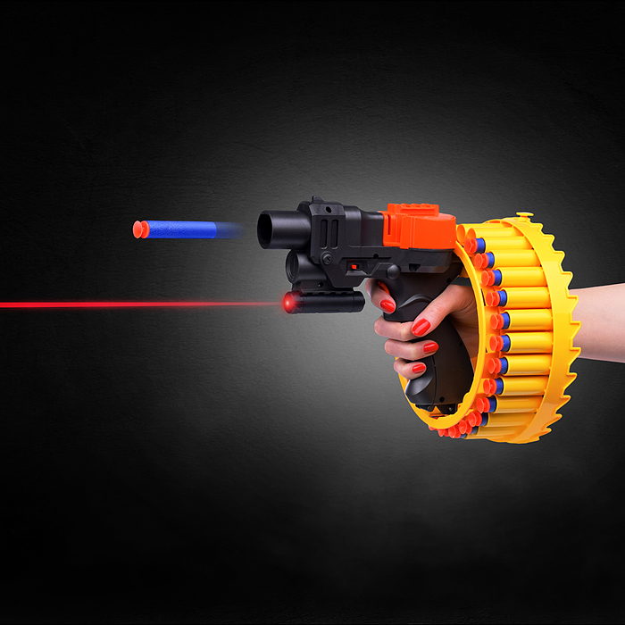 Фото к товару Бластер KB113-1 "Rotating wheel" в коробке Бластер KB113-1 "Rotating wheel" в коробке