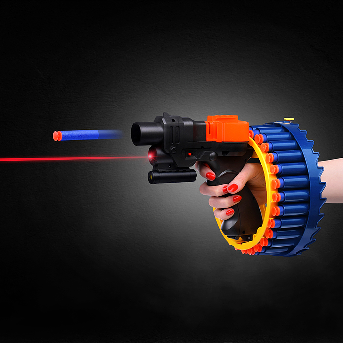 Фото к товару Бластер KB113 "Rotating wheel-1" в коробке Бластер KB113 "Rotating wheel-1" в коробке