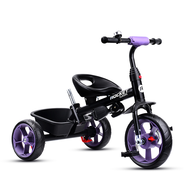 Велосипед трехколесный Rocket 136-LI, колеса EVA 10"/8", цвет сиреневый