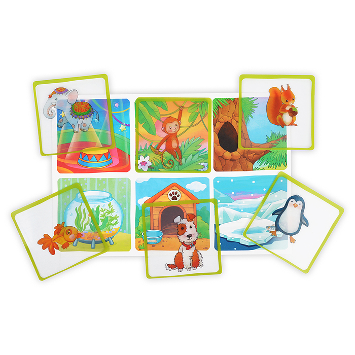 Фото к товару Пластиковое лото для малышей (нов) 3+ Кто где живёт? Подбираем домик. Куликова Е.Н., Сухарева О.В. Пластиковое лото для малышей (нов) 3+ Кто где живёт? Подбираем домик. Куликова Е.Н., Сухарева О.В.