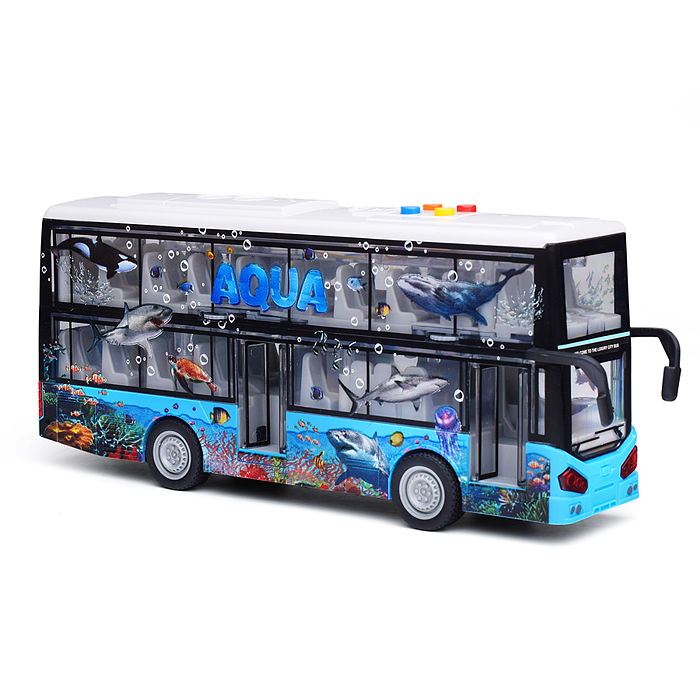 Фото к товару Автобус JS123-C "Океан. Двухэтажный" 1:16 (свет, звук) в коробке Автобус JS123-C "Океан. Двухэтажный" 1:16 (свет, звук) в коробке
