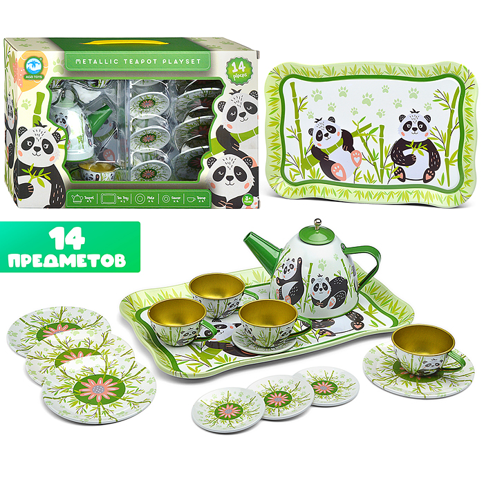 Набор посуды 996A "Пандочки" в коробке