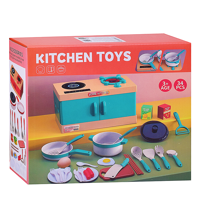 Кухня 839-034 "Готовим с мамой" (34 предмета) в коробке