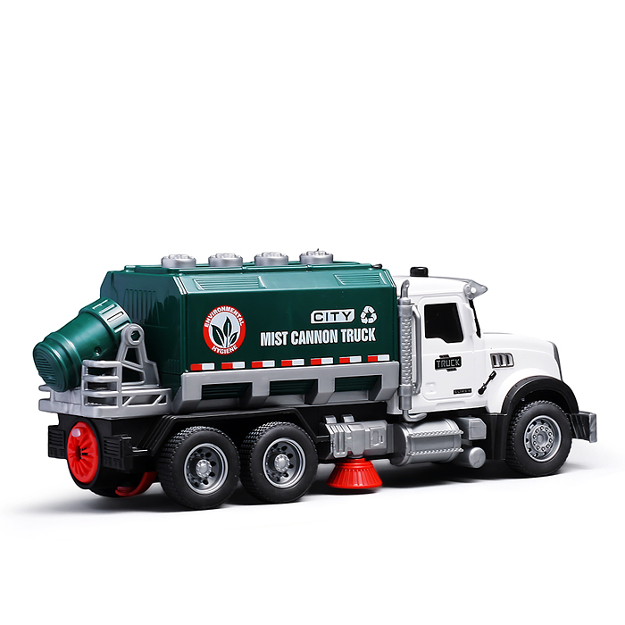 Машина YM-9922F "Мусоровоз" (свет, звук, спрей) в коробке