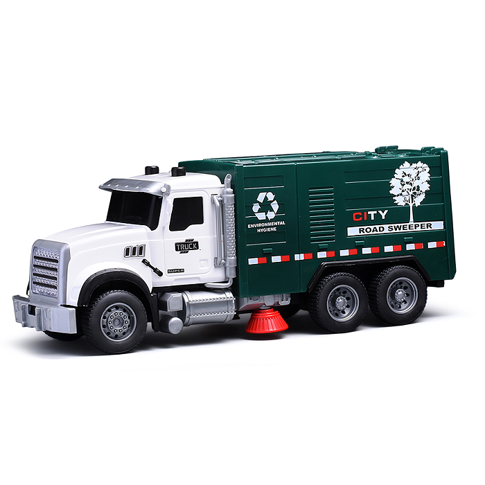 Машина YM-9922F "Мусоровоз" (свет, звук, спрей) в коробке