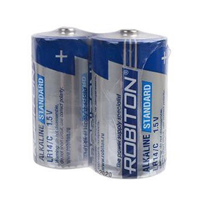 Батарейки алкалиновые ROBITON STANDARD LR14 SR2 Батарейки алкалиновые ROBITON STANDARD LR14 SR2