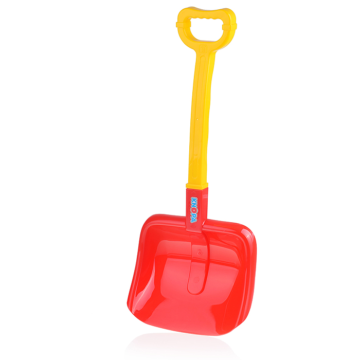 Лопата большая широкая красная 