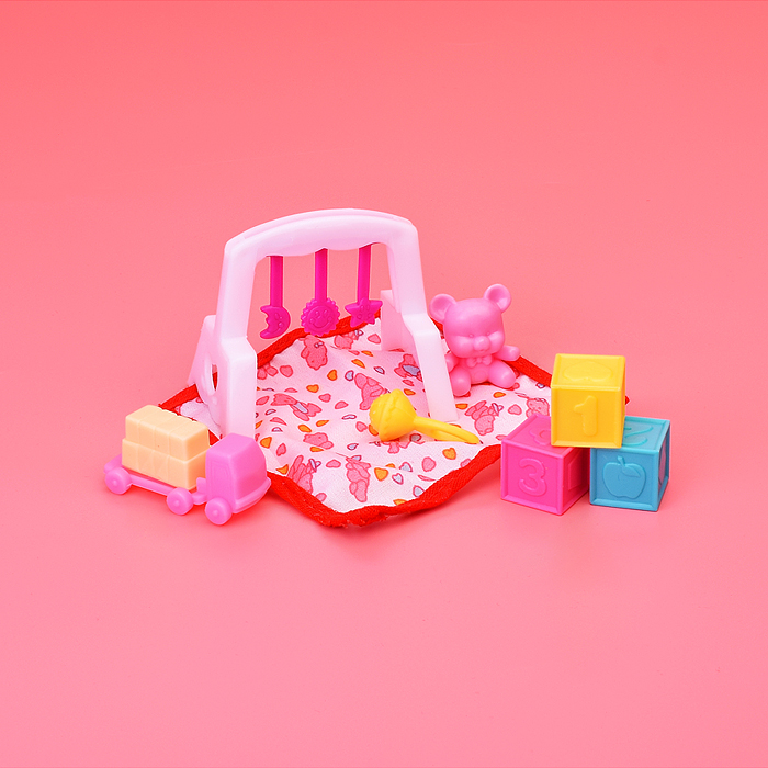 Фото к товару Набор мебели для кукол 9929 "Детская комната" в коробке Набор мебели для кукол 9929 "Детская комната" в коробке