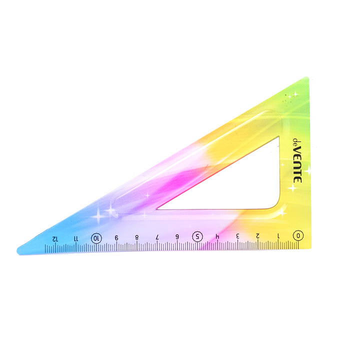 Фото к товару Набор геометрический "Rainbow Flex" малый, 3 предмета (линейка 20 см, угольник 30°/60°/90°, Набор геометрический "Rainbow Flex" малый, 3 предмета (линейка 20 см, угольник 30°/60°/90°,