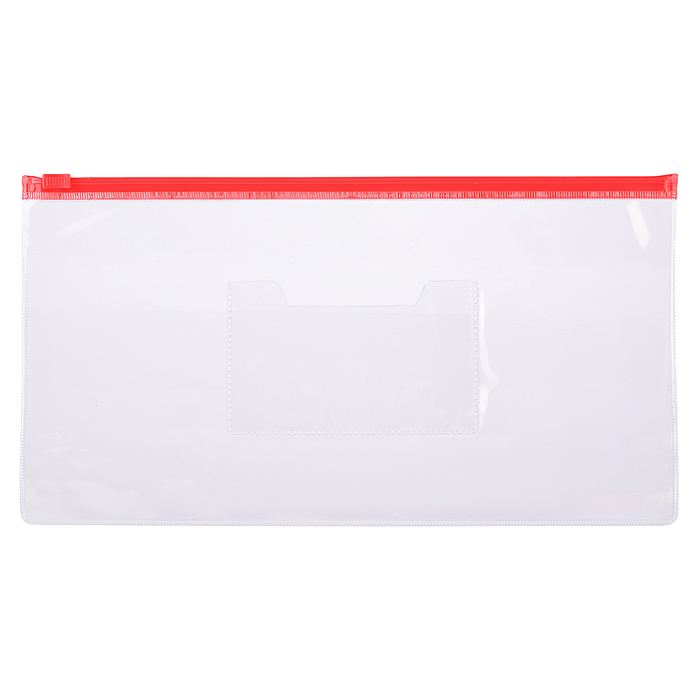 Фото к товару Папка на молнии DL (260x140 мм) ПВХ 150 мкм, с карманом для визитной карточки, молния 4 цв Папка на молнии DL (260x140 мм) ПВХ 150 мкм, с карманом для визитной карточки, молния 4 цв