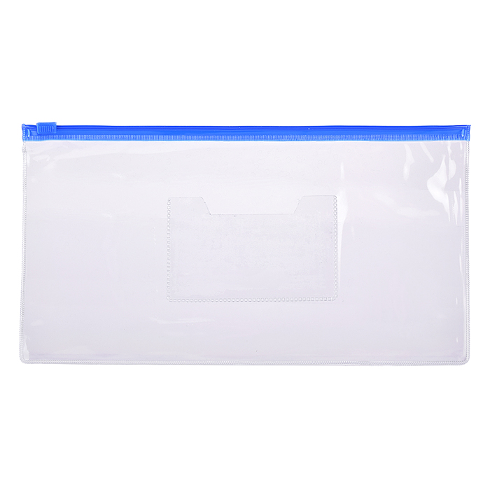 Фото к товару Папка на молнии DL (260x140 мм) ПВХ 150 мкм, с карманом для визитной карточки, молния 4 цв Папка на молнии DL (260x140 мм) ПВХ 150 мкм, с карманом для визитной карточки, молния 4 цв