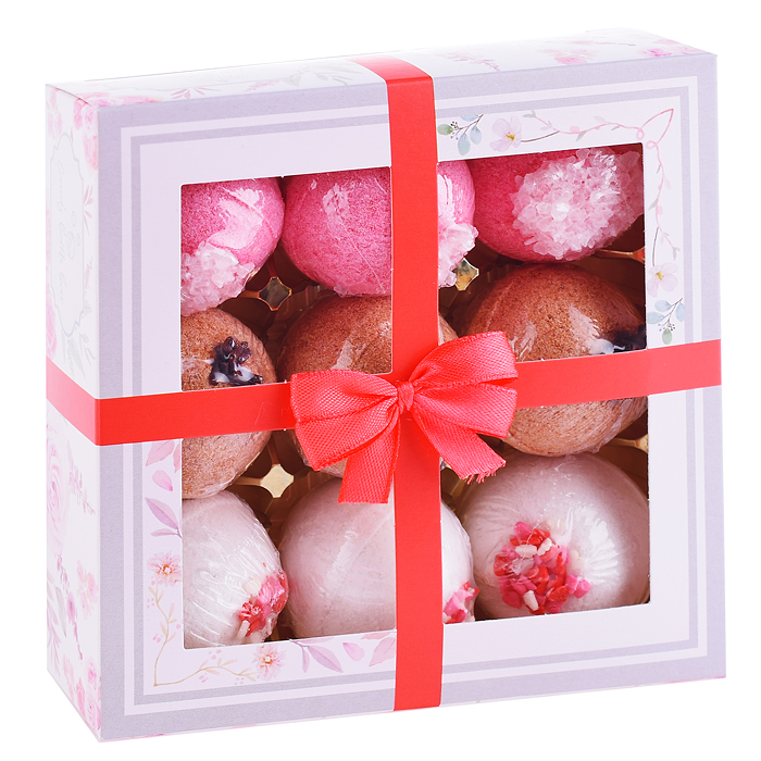 Набор бурлящих шаров Candy bath bar  "La boite des bonbons" 9*40 г
