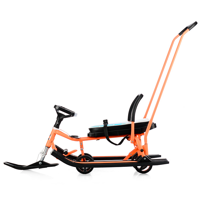 Игрушка Снегокат детский 109 "Wheel" c П-образным толкателем и колесной базой (Кис-кис) 