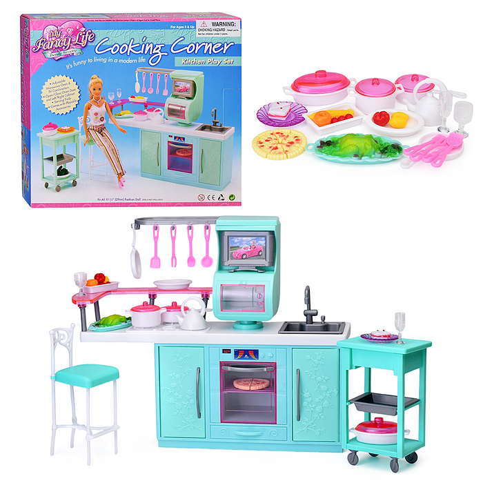 Набор мебели для кукол 2816 "Кухня" в коробке Набор мебели для кукол 2816 "Кухня" в коробке