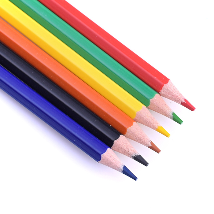 Карандаши цветные пластиковые "Attomex. Dolce Vita" 6 цветов, 2М, диаметр грифеля 2,65 мм, шестигра