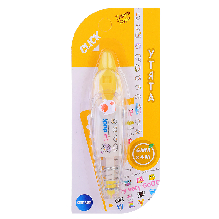 Корректор-лента "Утки" 6 мм х 4 м с рисунками для коррекции текста, творческих работ