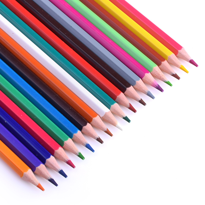 Карандаши цветные пластиковые "Dolce Vita" 18 цветов, 2М, диаметр грифеля 2,65 мм, шестигра