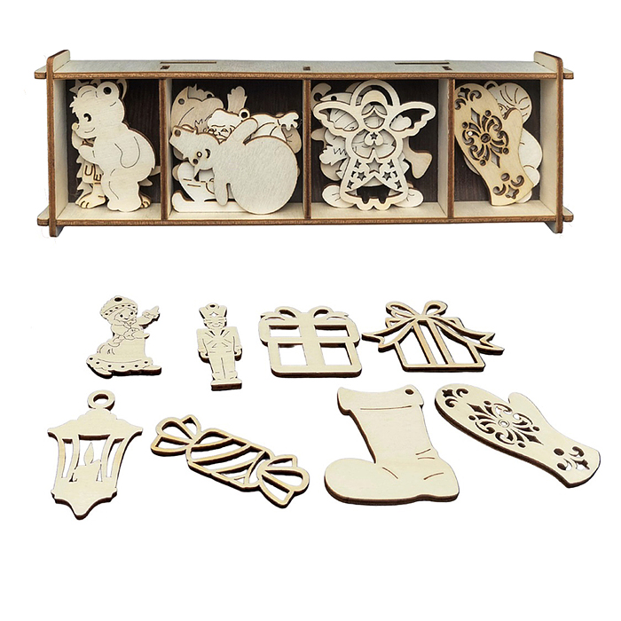 Набор для раскрашивания "Зимняя сказка" (ёлочные игрушки) 20 дет. 