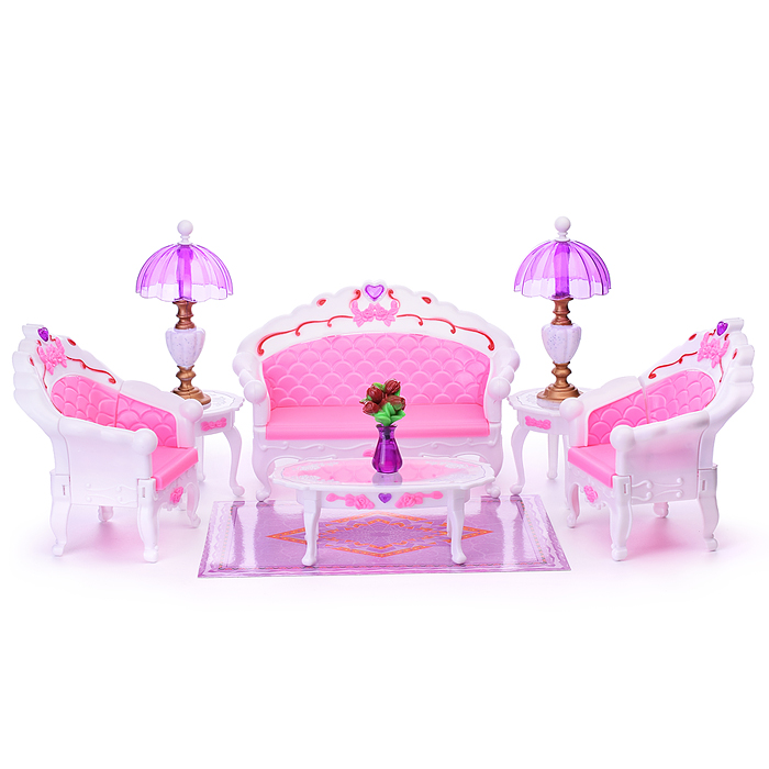 Набор мебели для кукол 2604 "Гостинная" в коробке