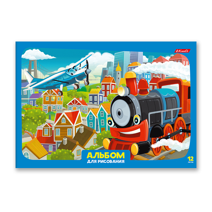 Альбом для рисования 12л. A4 "Берегись автомобиля! " на скобе